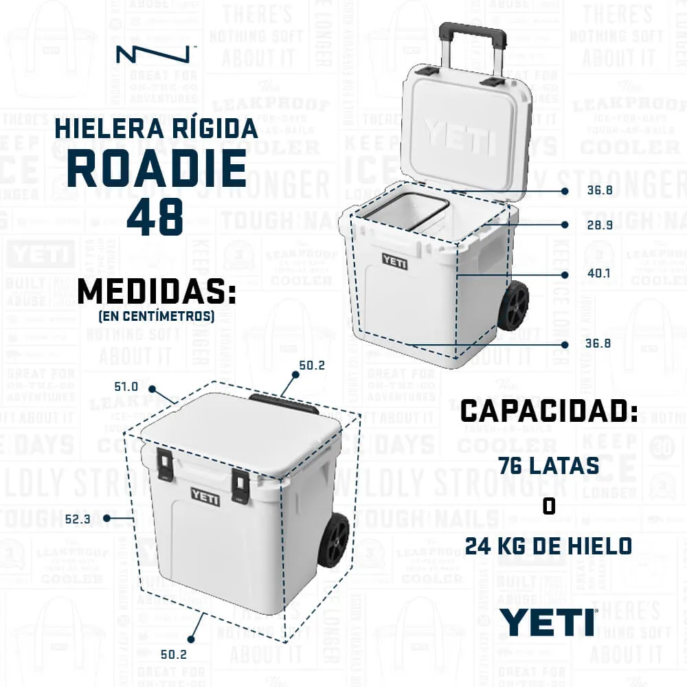 10048200000 HIELERA RIGIDA ROADIE 48 MARINO MARCA YETI