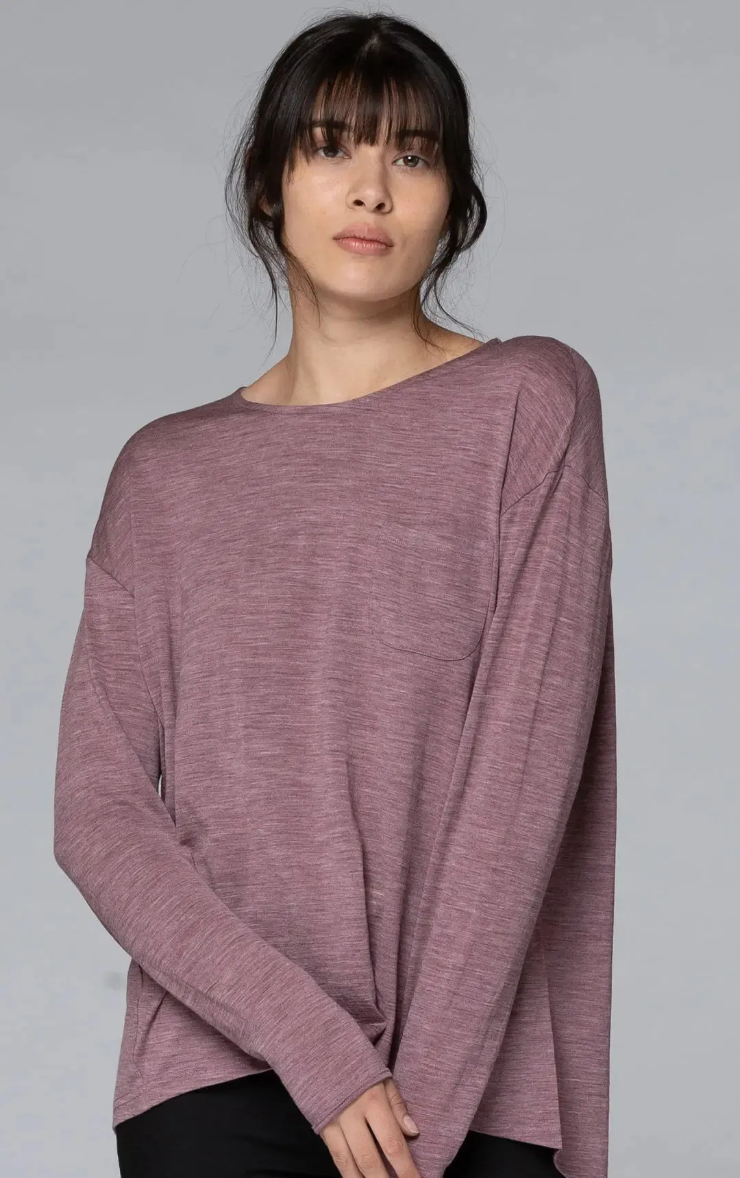 180GSM RELAXED MERINO TOP - CLEARANCE