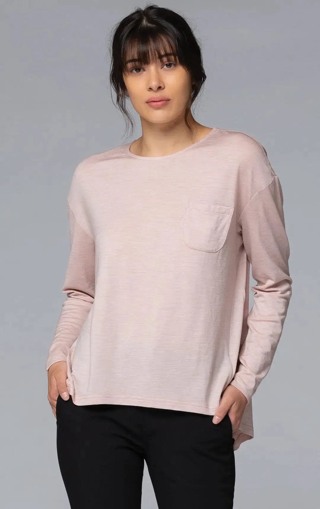 180GSM RELAXED MERINO TOP - CLEARANCE