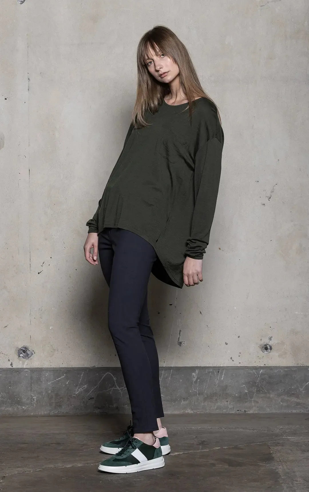 180GSM RELAXED MERINO TOP - CLEARANCE