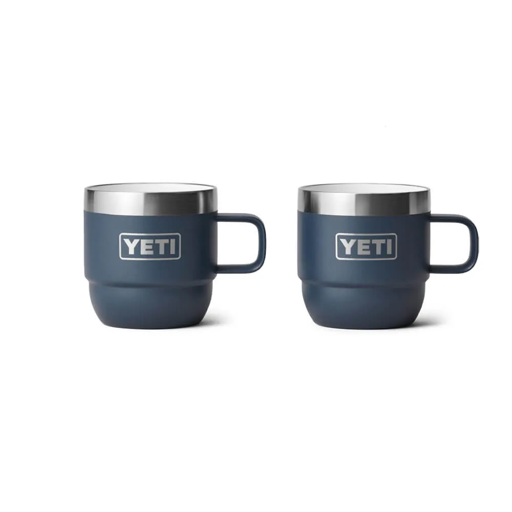 21071501864 TAZA RAMBLER 6oz STACKABLE 2 PIEZAS MARINO MARCA YETI