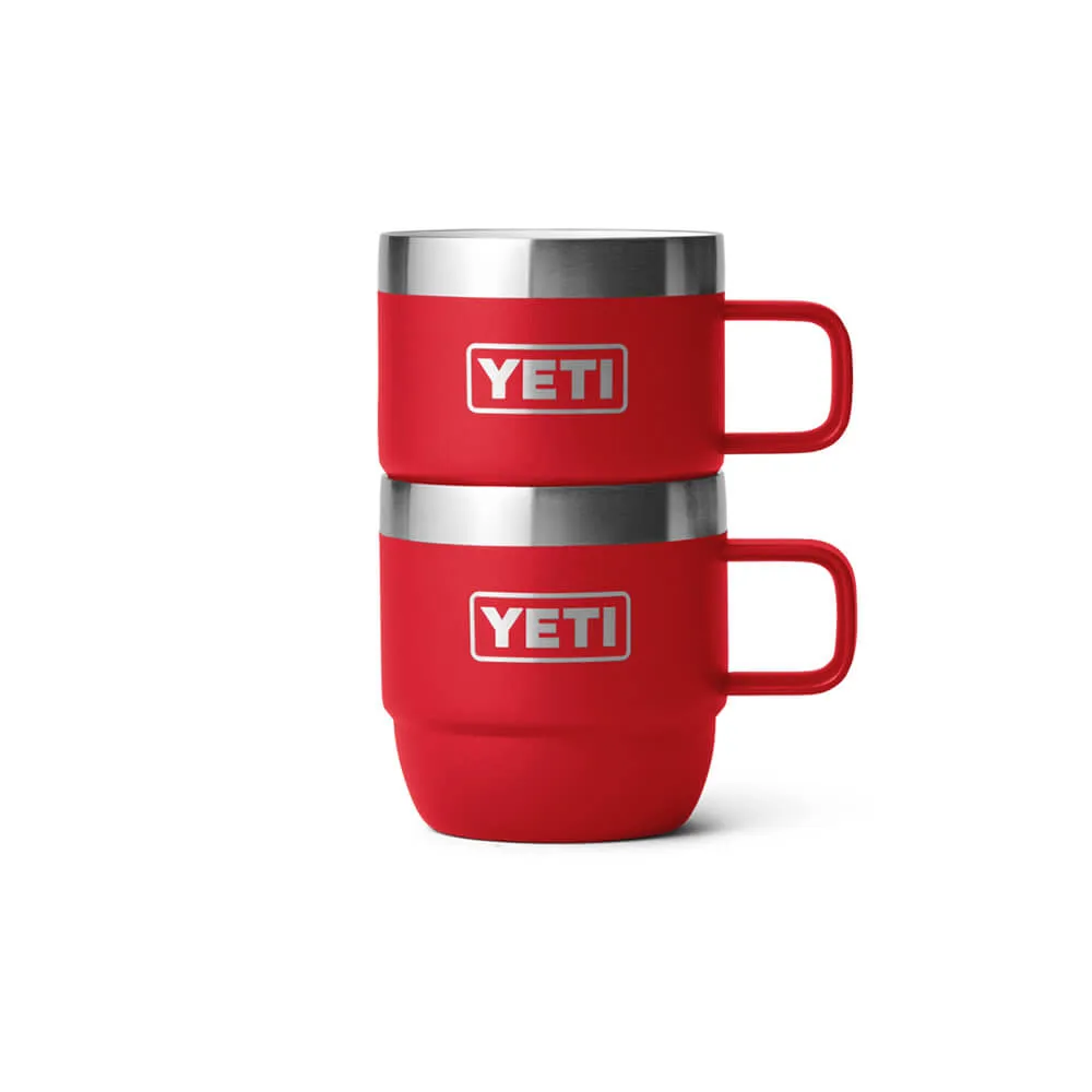 21071502532 TAZA RAMBLER 6oz STACKABLE 2 PIEZAS RESCUE RED MARCA YETI