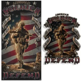 American Soldier Towel And Free Decal