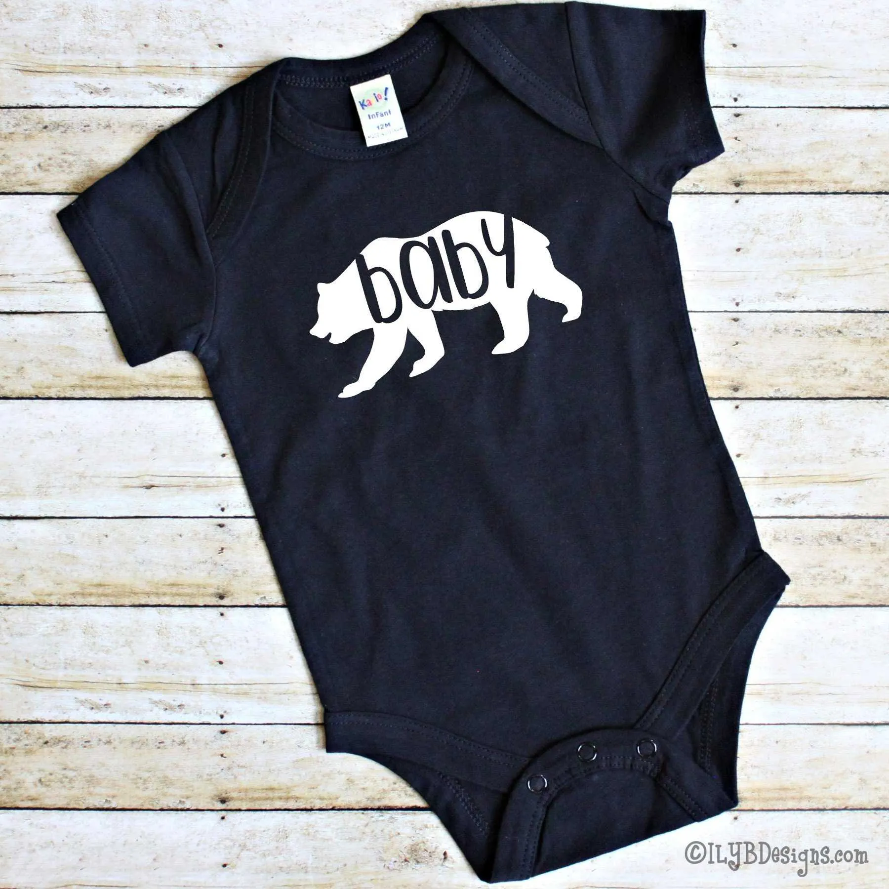 Baby Bear Baby Gift Set - Mommy Bear Daddy Bear Pint Glasses - Baby Bear Bodysuit