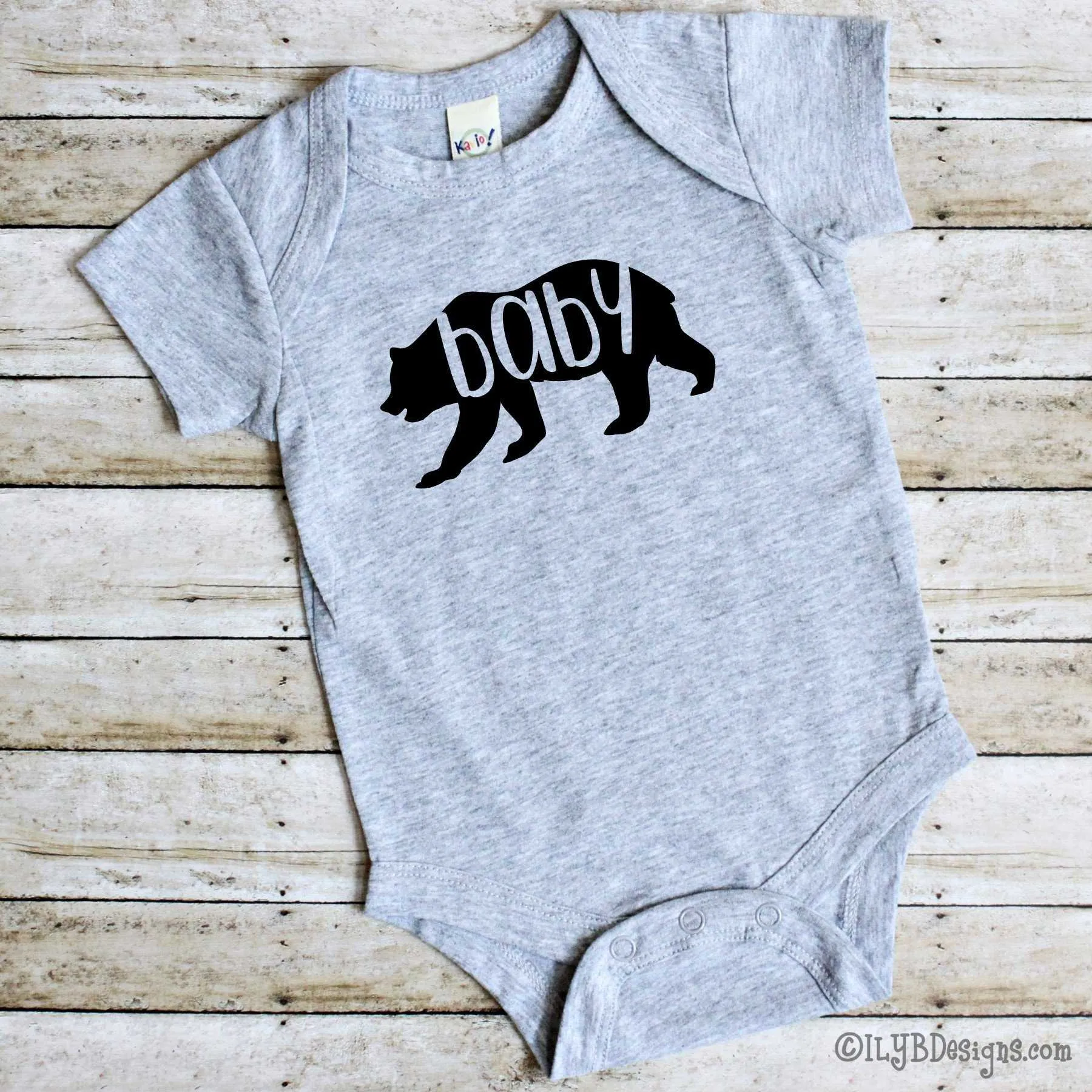 Baby Bear Baby Gift Set - Mommy Bear Daddy Bear Pint Glasses - Baby Bear Bodysuit