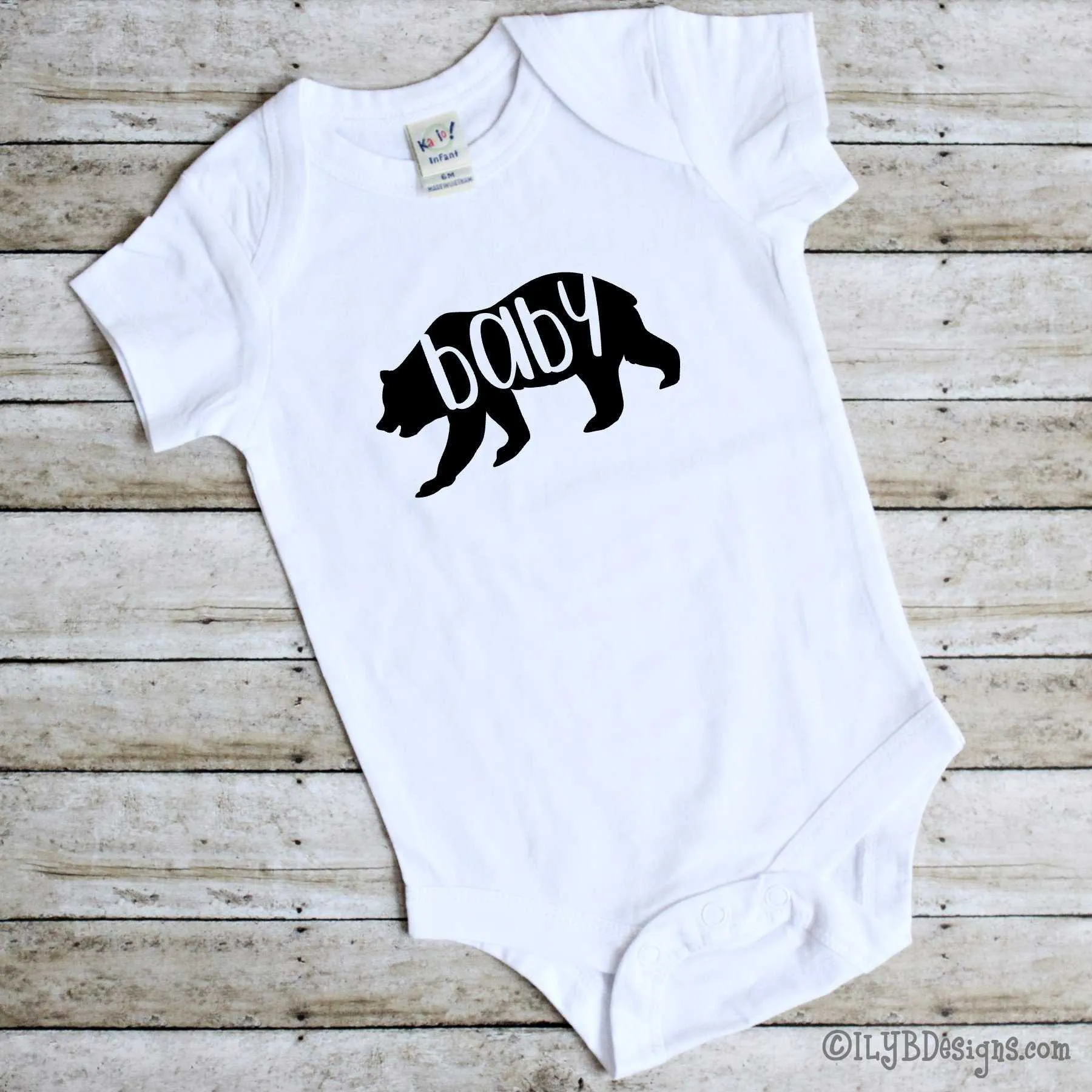 Baby Bear Baby Gift Set - Mommy Bear Daddy Bear Pint Glasses - Baby Bear Bodysuit