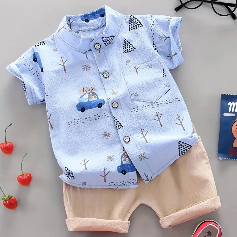 Baby Boys Summer Bear Clothes Set