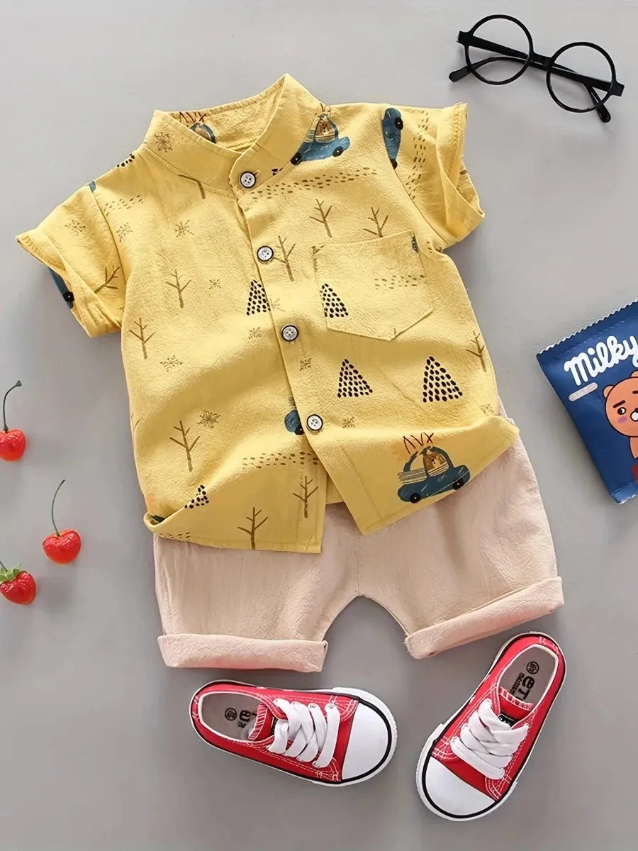 Baby Boys Summer Bear Clothes Set