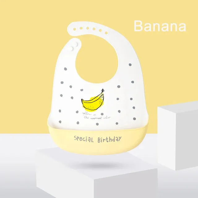 Baby Waterproof Adjustable Banana Bibs