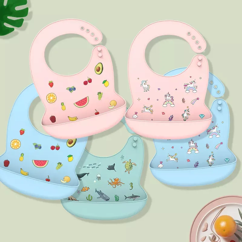 Baby Waterproof Adjustable Banana Bibs