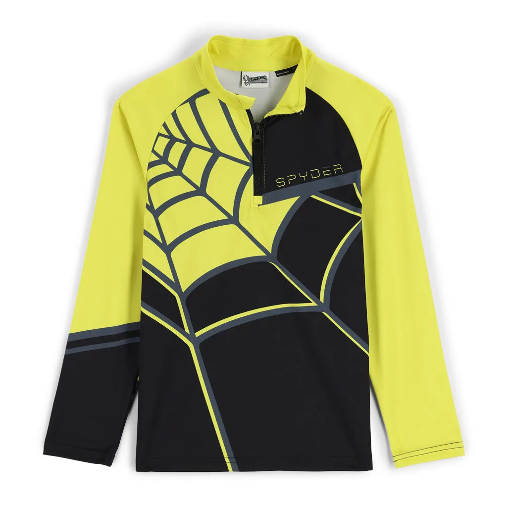 Big Boys Web Half Zip - Black Citron (2022)