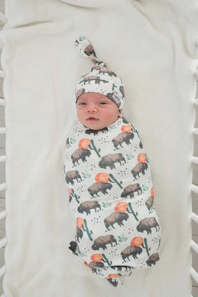 Bison Knit Swaddle