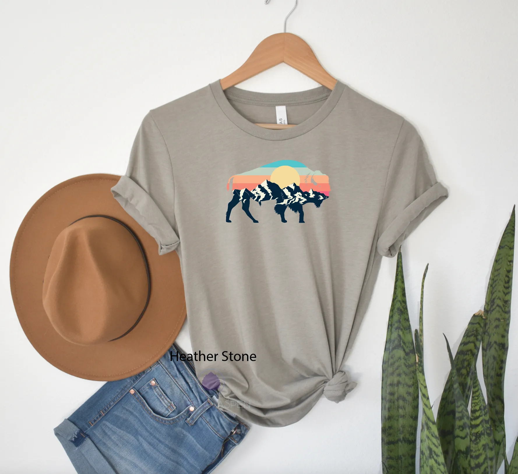 Buffalo Silhouette Rainbow Shirt