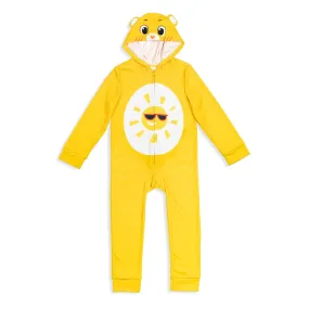 Care Bears Funshine Bear Fleece Zip Up Costume Pajama Coverall