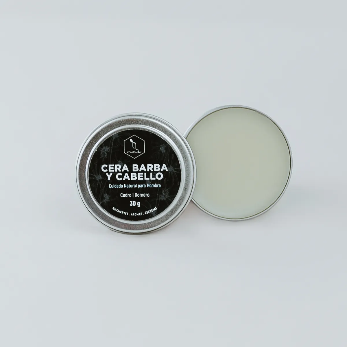 Cera para barba y cabello cedro romero