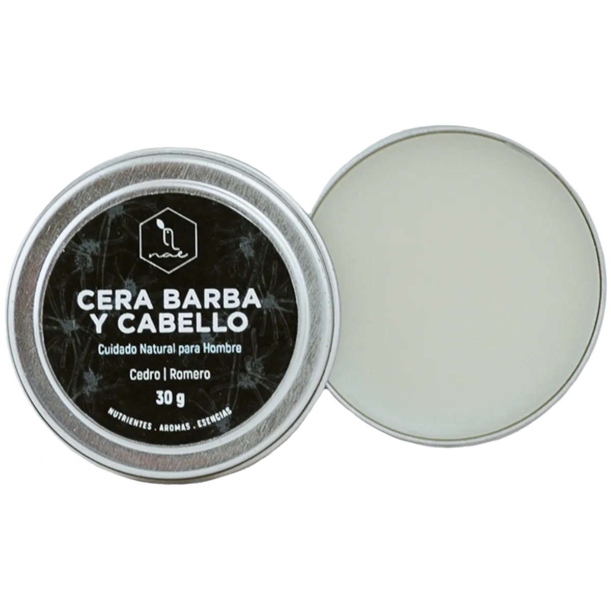 Cera para barba y cabello cedro romero