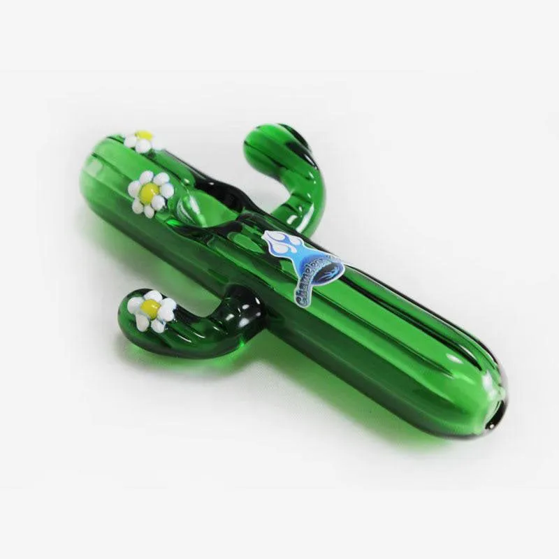 Chameleon Glass Cactus Spoon Pipe