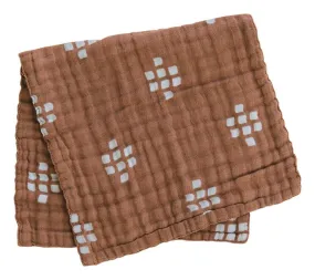 Chestnut Textile Burp Cloth