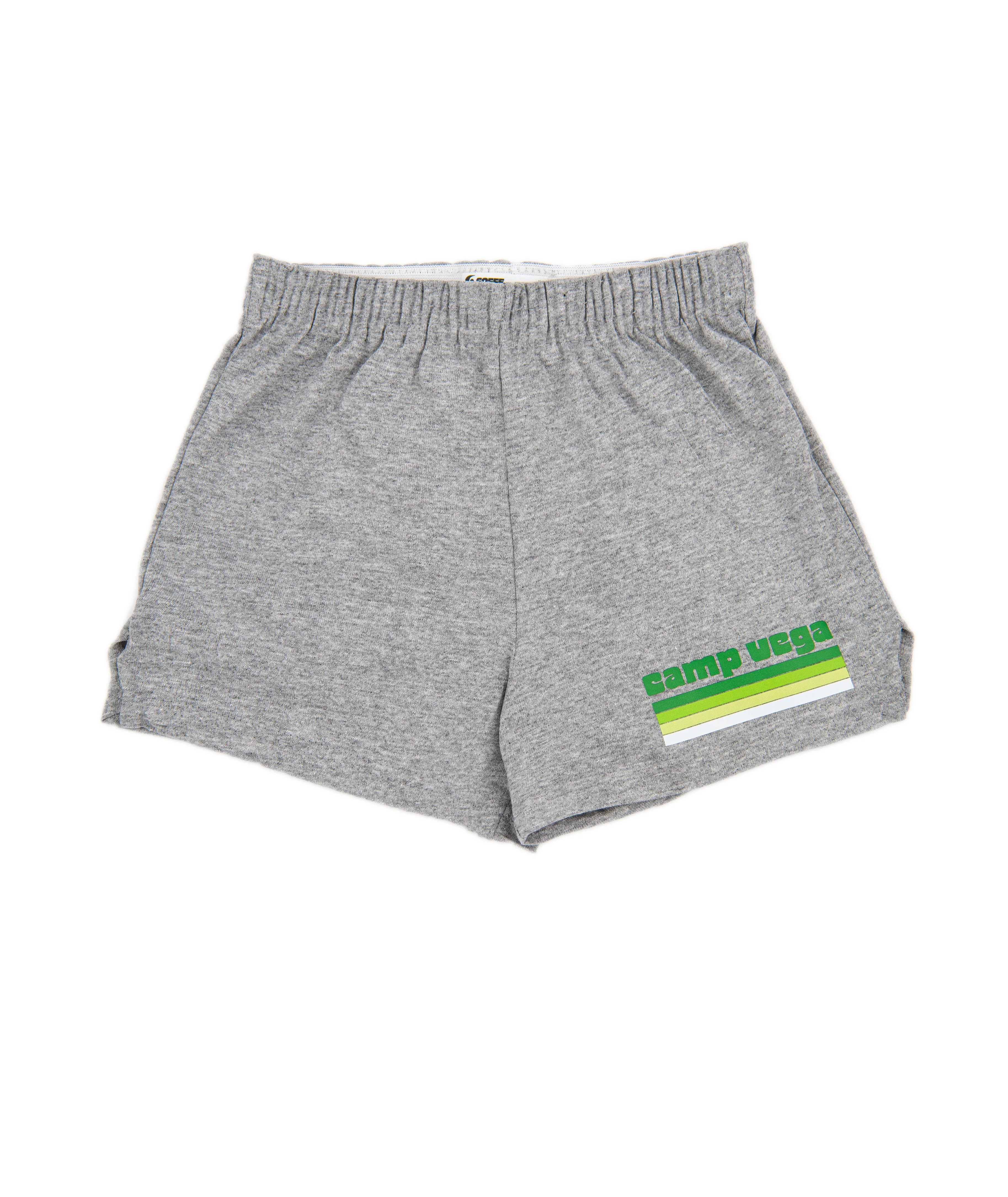 Chunky Lines Heather Grey Camp Shorts