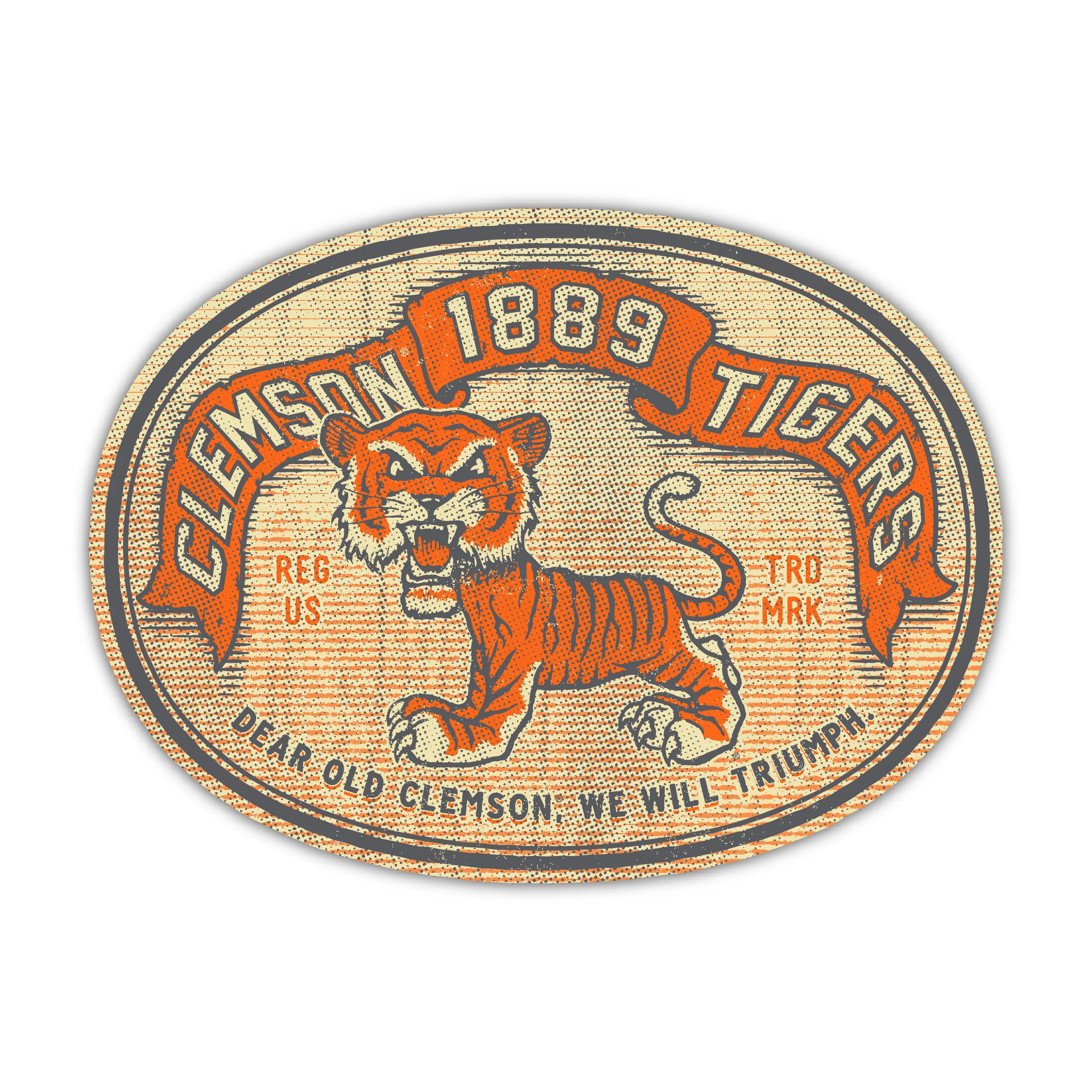 Clemson Banner Decal