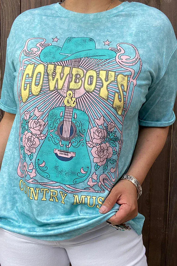 Cowboys & Country Music graphic tee