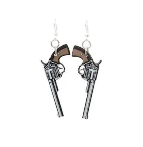 Cowgirl Western Pistol Earrings