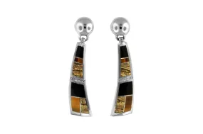 David Rosales Inlaid Native Earth Earrings