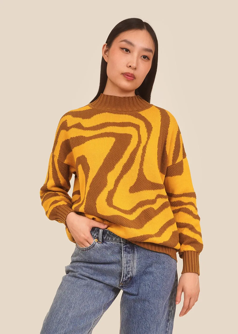 Dipped Banana Lily Sweater