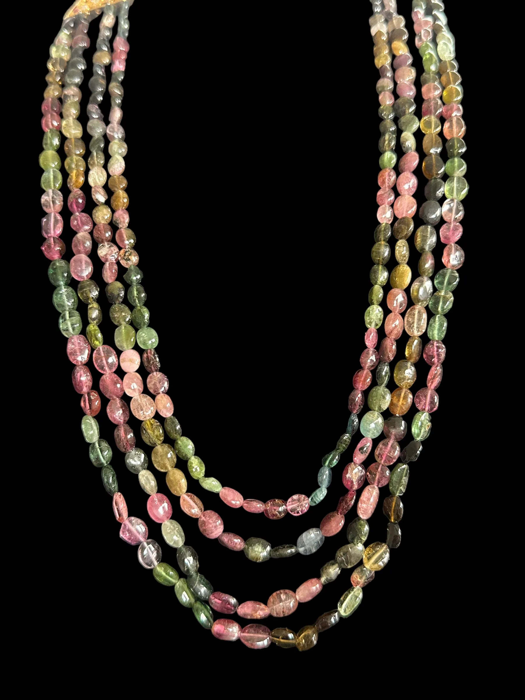 DNS94 Ghazal necklace in tourmaline beads ( SHIPS IN 3 WEEKS)