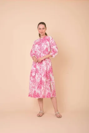 DREAM LAWSON DRESS PINK SKETCH