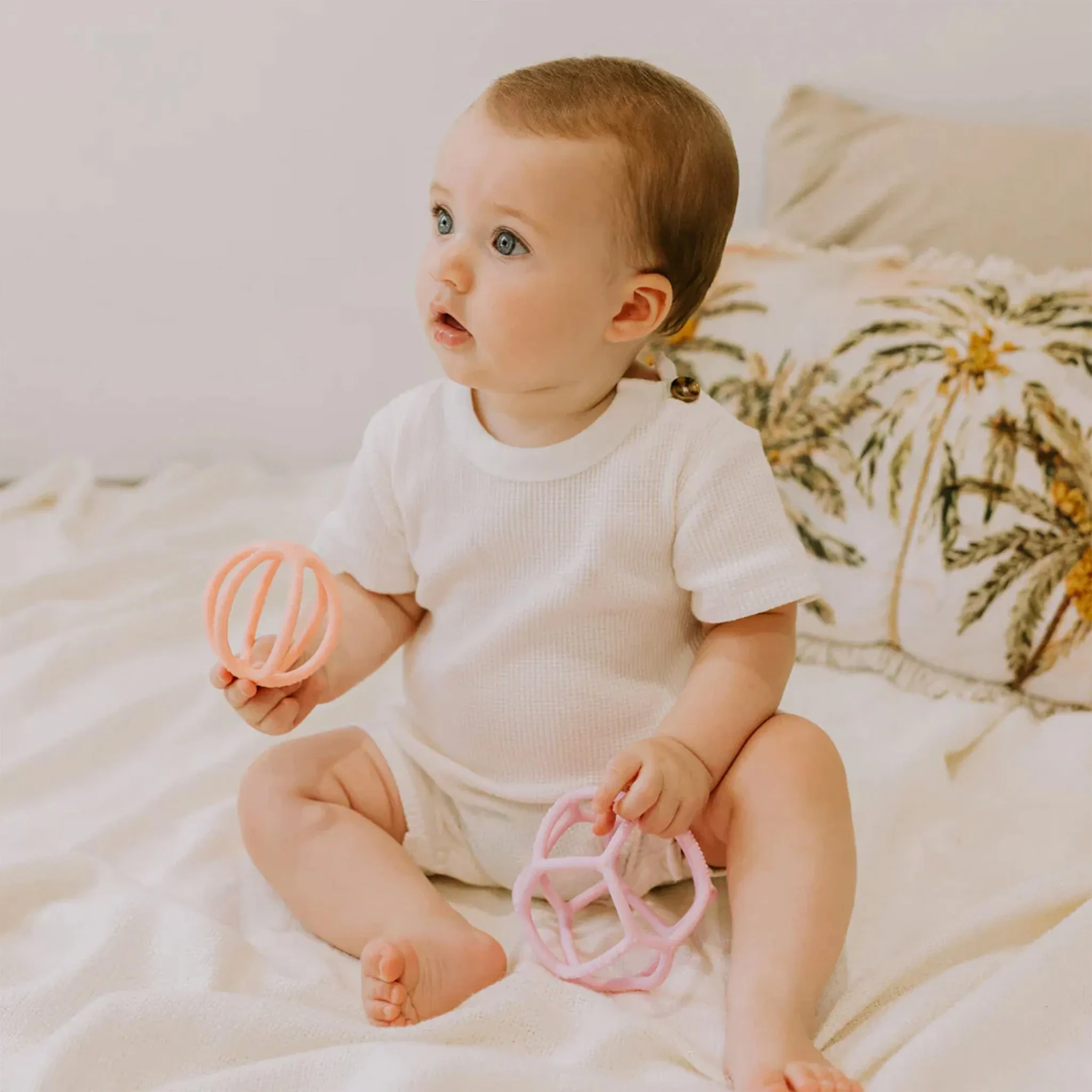 Fidget Ball & Sensory Ball Set - Sage & Pink