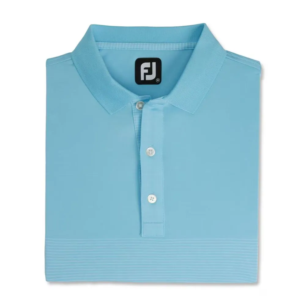 Footjoy Men's Engineered Pin Stripe Lisle Golf Polo