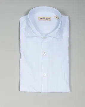 Ghirardelli Seersucker Cotton Shirt / White