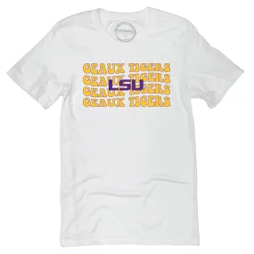 Groovy Gal Short Sleeve T-shirt in Louisiana State University