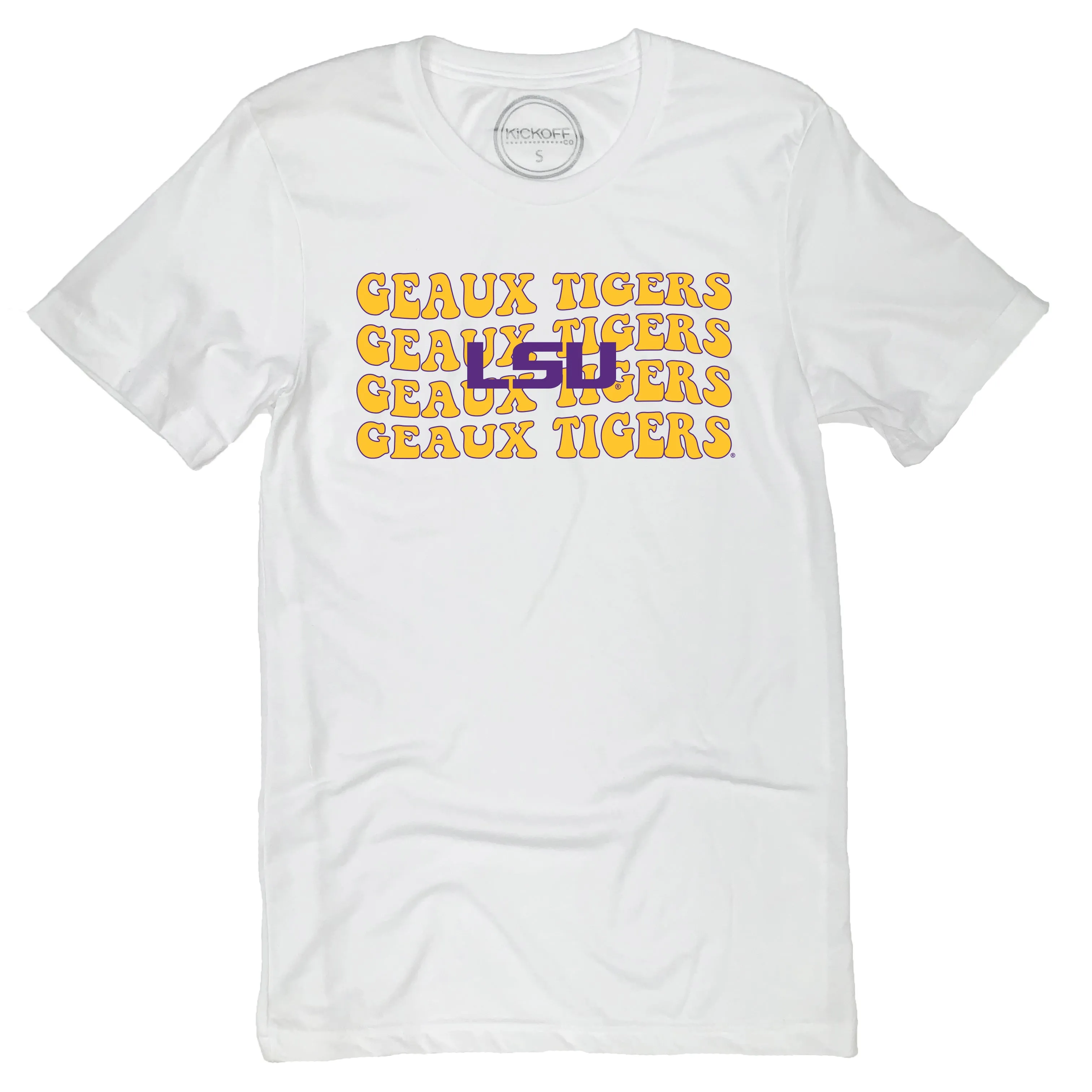 Groovy Gal Short Sleeve T-shirt in Louisiana State University