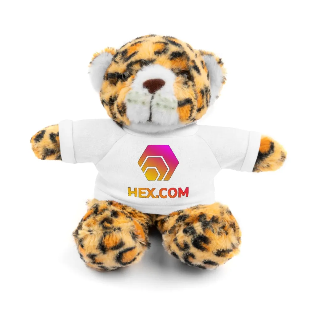 HEX Stuffed Animals - Panda, Lion, Bear, Bunny, Jaguar, and Sheep.