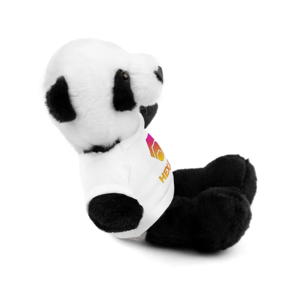 HEX Stuffed Animals - Panda, Lion, Bear, Bunny, Jaguar, and Sheep.