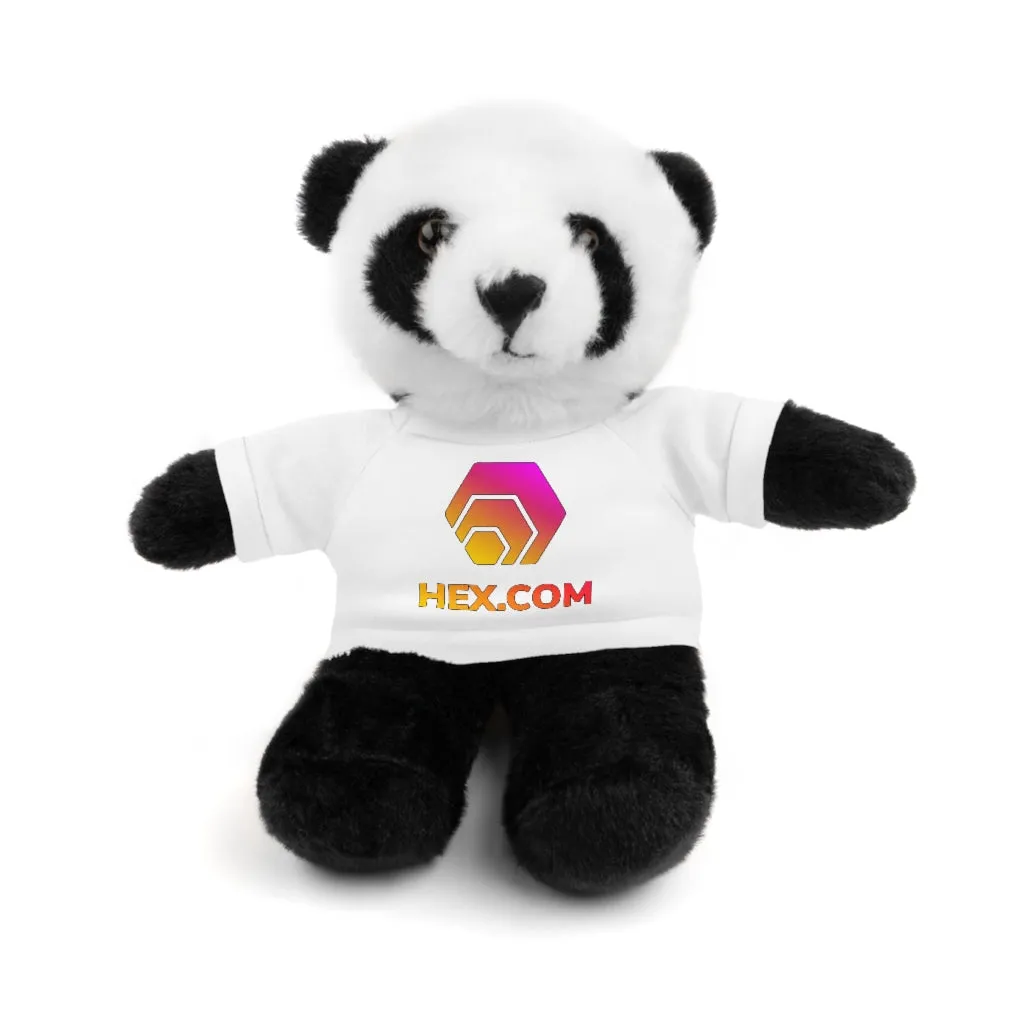 HEX Stuffed Animals - Panda, Lion, Bear, Bunny, Jaguar, and Sheep.