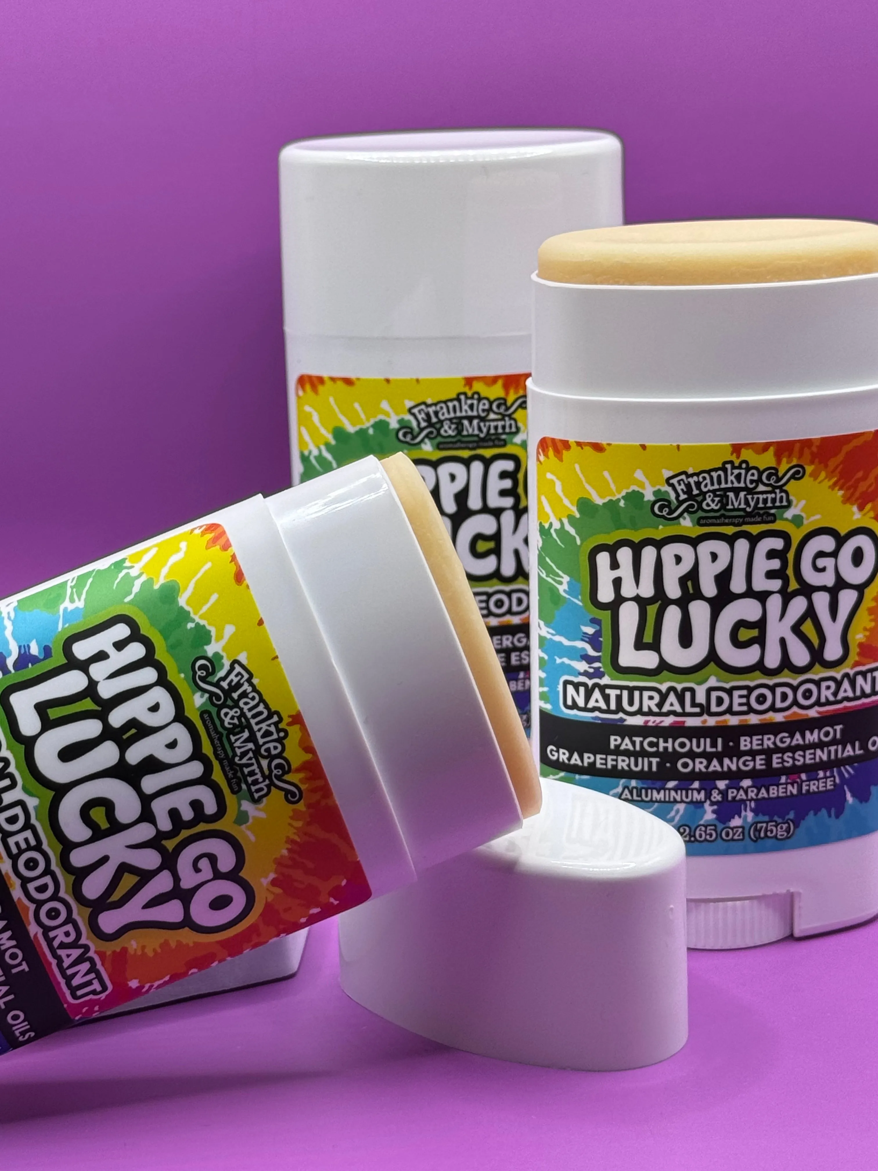 Hippie Go Lucky 3 Pack | Natural Deodorants | Patchouli