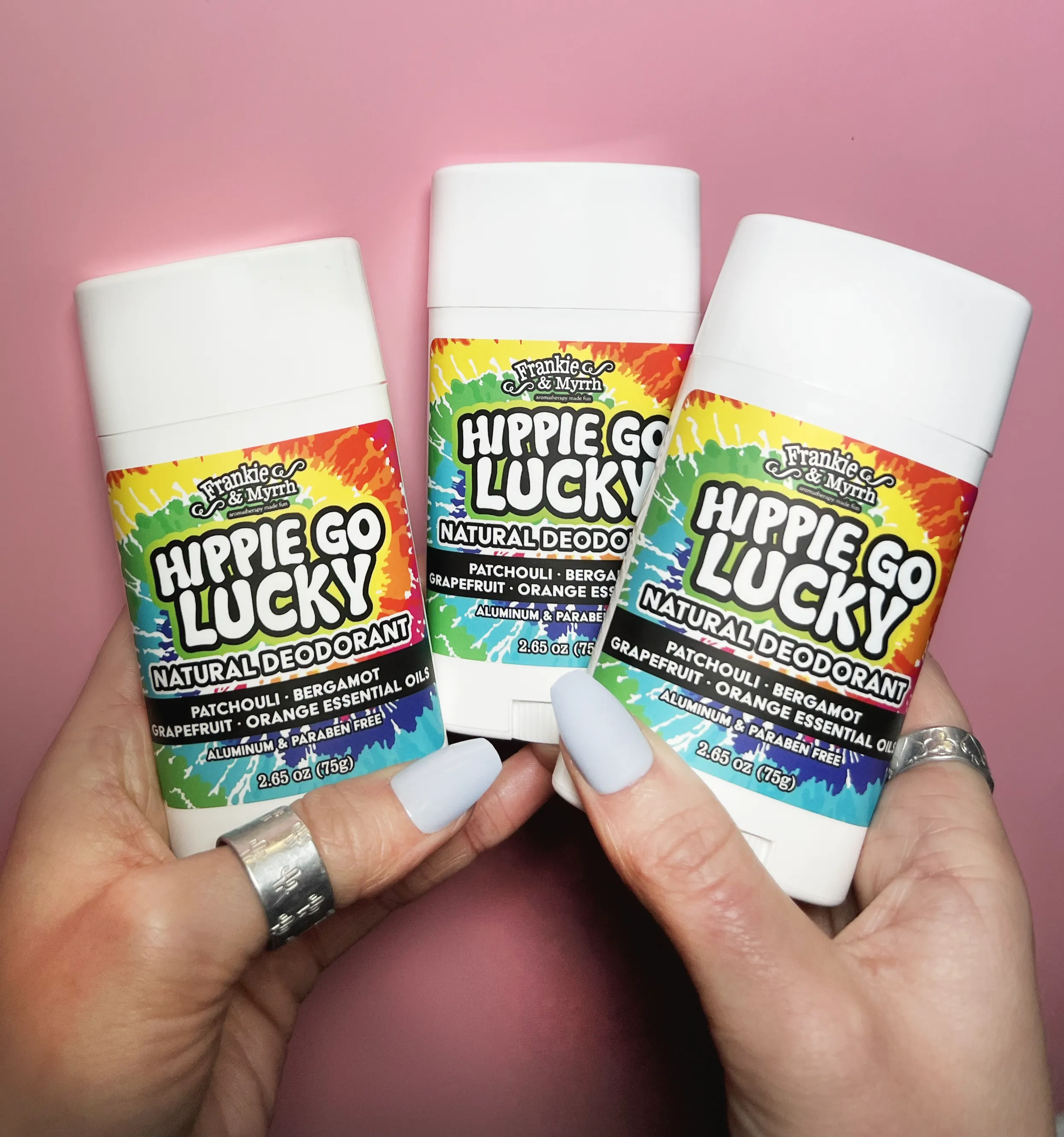 Hippie Go Lucky 3 Pack | Natural Deodorants | Patchouli