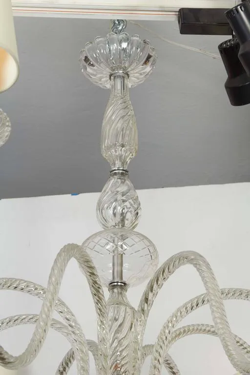 Italian Hollywood Regency Midcentury Barovier Chandelier