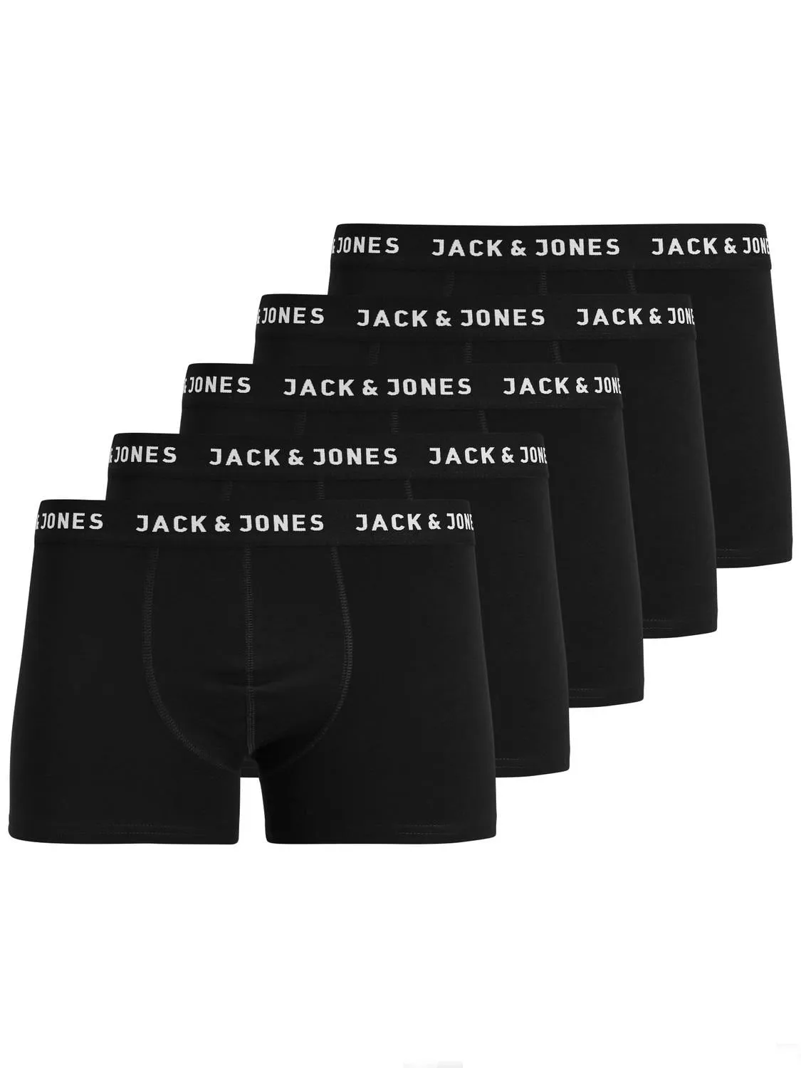 Jack & Jones Mens Boxer Shorts/ Trunks (5-Pack)