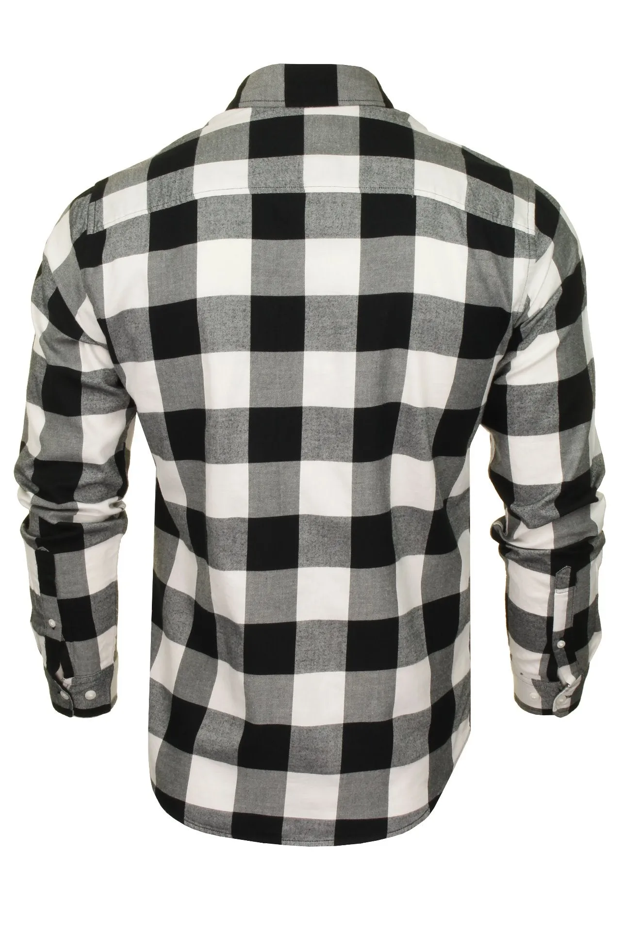 Jack & Jones Men's 'Gingham' Check Twill Shirt - Long Sleeved