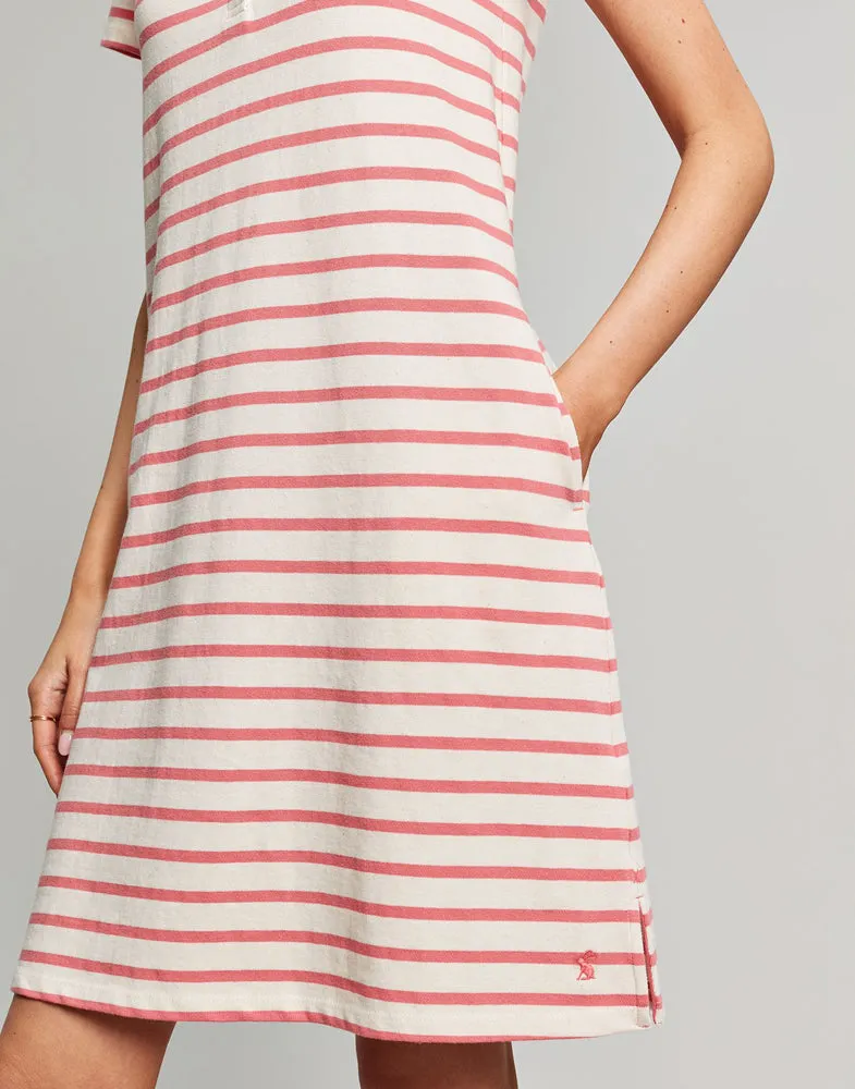 Kea Dress - Coral Stripe