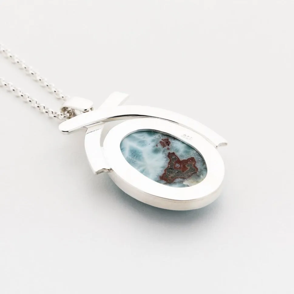 Larimar Oval Pendant Pacey