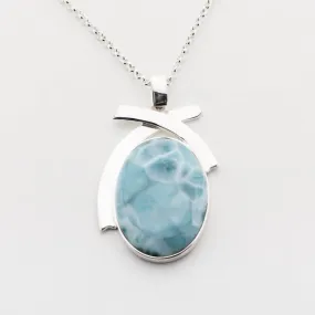 Larimar Oval Pendant Pacey