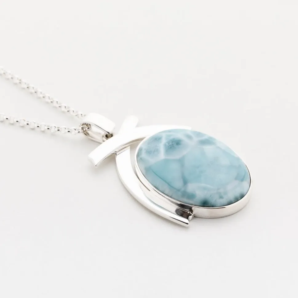 Larimar Oval Pendant Pacey