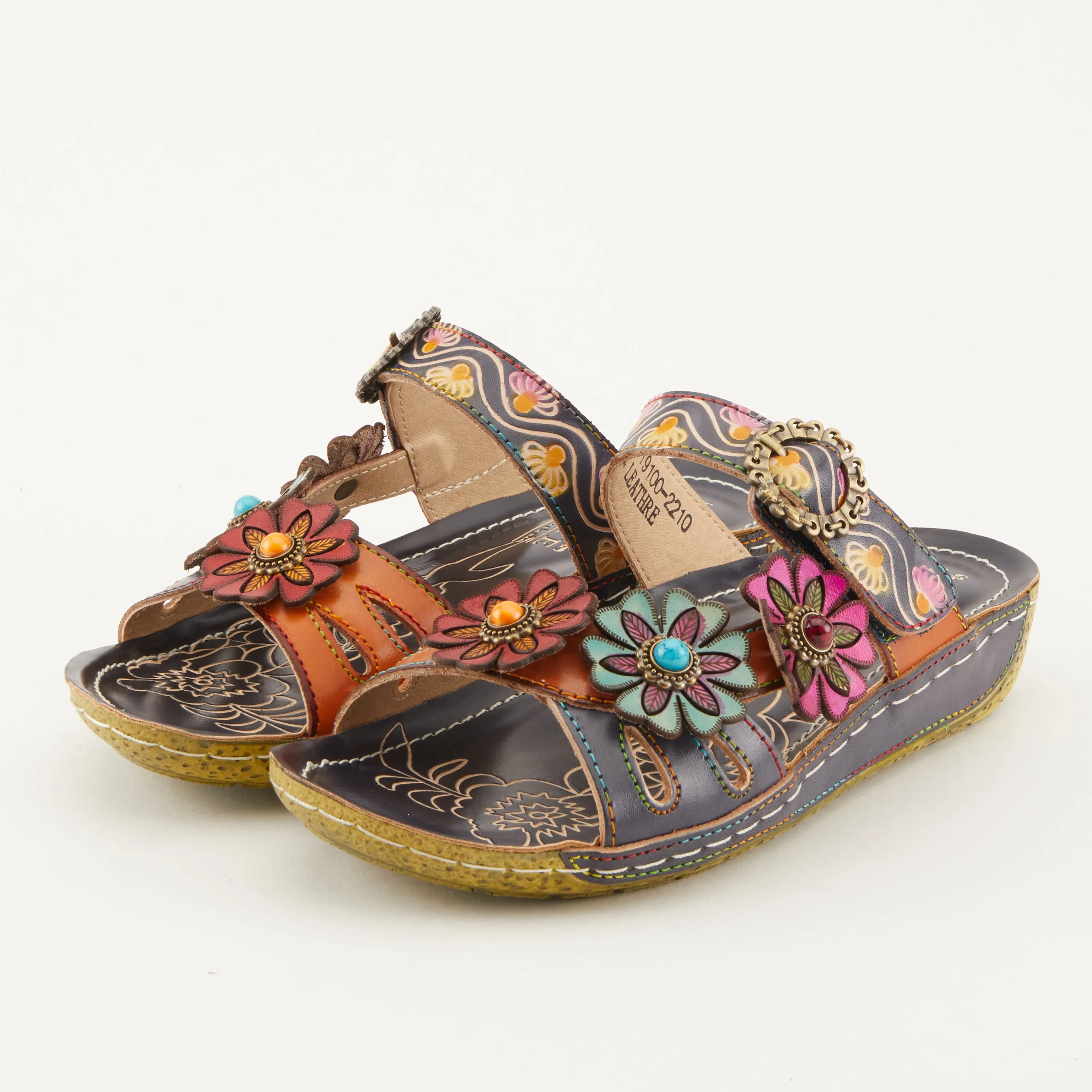 L'ARTISTE ARIALA SLIDE SANDALS