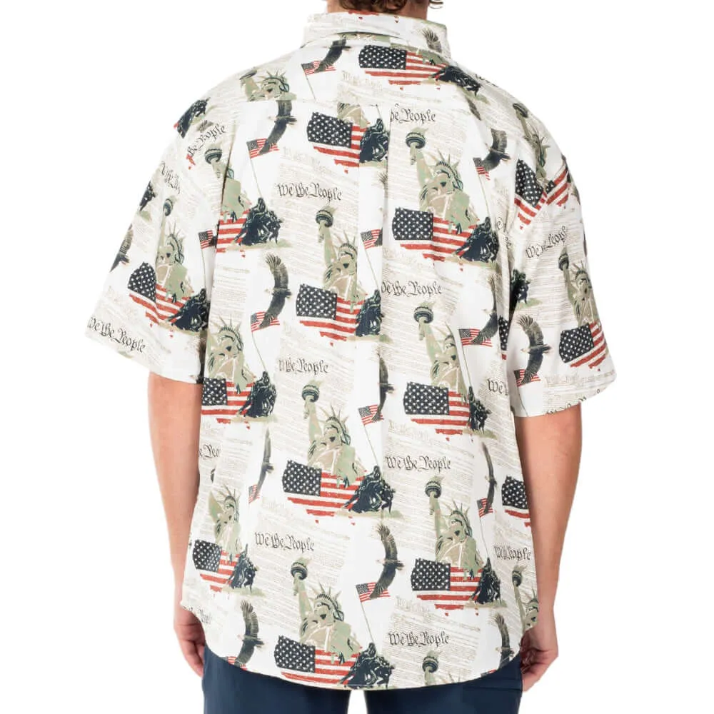 Men's Iwo Jima 100% Cotton Button-down Shirt