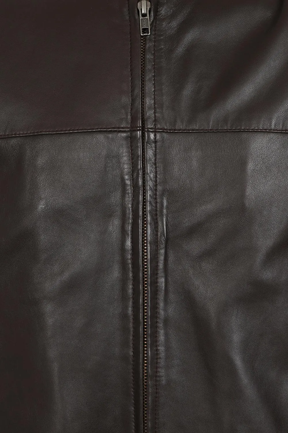 Men's Real Brown Leather Classic Jacket - 'BILLY'